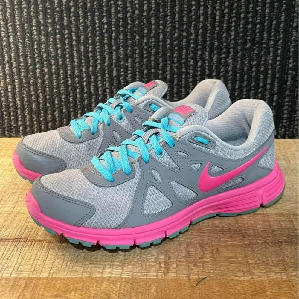 Nike Gray and Pink Athletic Shoes